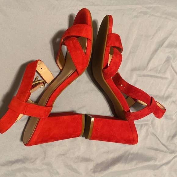 Cole Haan Red Block Heels - Picture 2 of 2